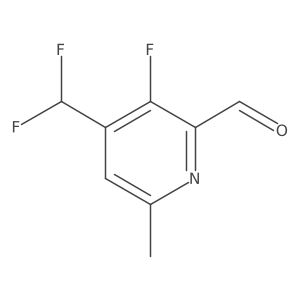 4-(Difluoromethyl)-3-fluoro-6-methylpicolinaldehyde Structure