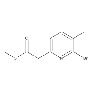 Methyl 2-(6-bromo-5-methylpyridin-2-yl)acetate Structure
