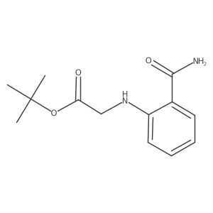 Tert-butyl 2-[(2-carbamoylphenyl)amino]acetate结构式