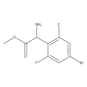 Methyl 2-amino-2-(4-bromo-2,6-difluorophenyl)acetate结构式