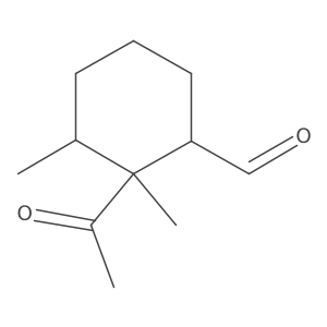 Cyclohexanecarboxaldehyde, 2-acetyl-2,3-dimethyl- Structure