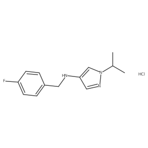 N-(4-fluorobenzyl)-1-isopropyl-1H-pyrazol-4-amine Structure