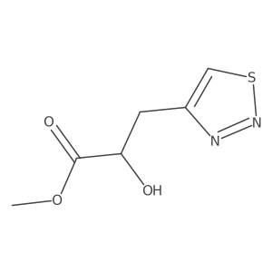 Methyl 2-hydroxy-3-(1,2,3-thiadiazol-4-yl)propanoate结构式