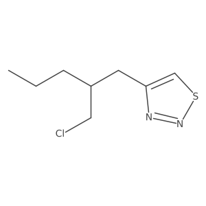 4-[2-(Chloromethyl)pentyl]-1,2,3-thiadiazole Structure