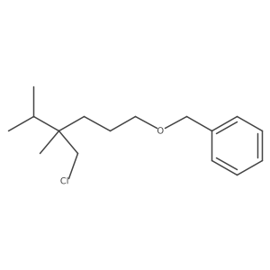 ({[4-(Chloromethyl)-4,5-dimethylhexyl]oxy}methyl)benzene结构式