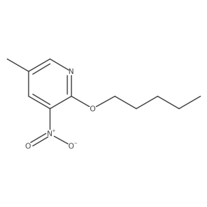 5-Methyl-3-nitro-2-(pentyloxy)pyridine Structure