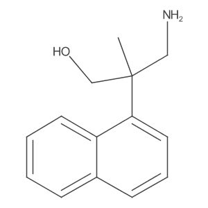 3-Amino-2-methyl-2-(naphthalen-1-yl)propan-1-ol结构式