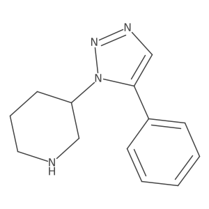 3-(5-phenyl-1H-1,2,3-triazol-1-yl)piperidine Structure