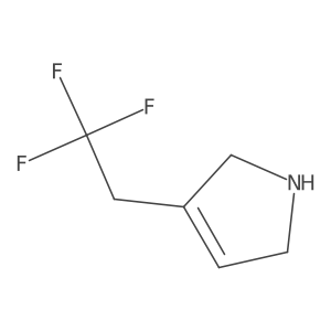3-(2,2,2-trifluoroethyl)-2,5-dihydro-1H-pyrrole结构式
