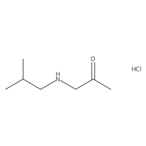 1-[(2-Methylpropyl)amino]propan-2-one hydrochloride Structure