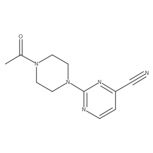 2-(4-Acetylpiperazin-1-yl)pyrimidine-4-carbonitrile Structure