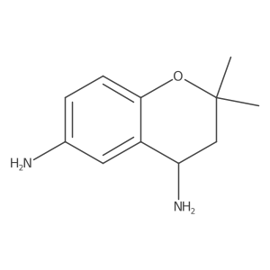 (4S)-2,2-dimethyl-3,4-dihydro-2H-1-benzopyran-4,6-diamine Structure