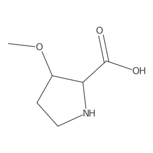 (2S,3S)-3-Methoxypyrrolidine-2-carboxylic acid结构式