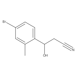3-(4-Bromo-2-methylphenyl)-3-hydroxypropanenitrile Structure