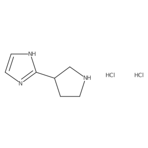 2-(pyrrolidin-3-yl)-1H-imidazole dihydrochloride结构式