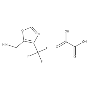 (4-(Trifluoromethyl)oxazol-5-yl)methanamine oxalate Structure