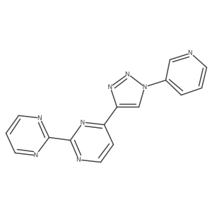 4-(1-(Pyridin-3-yl)-1H-1,2,3-triazol-4-yl)-2,2'-bipyrimidine结构式