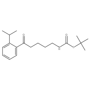 tert-Butyl N-{5-oxo-5-[2-(propan-2-yl)phenyl]pentyl}carbamate Structure