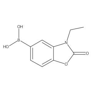 B-(3-ethyl-2,3-dihydro-2-oxo-5-benzoxazolyl)boronic acid Structure