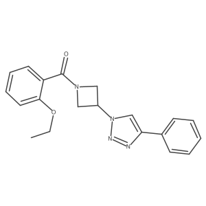 (2-ethoxyphenyl)(3-(4-phenyl-1H-1,2,3-triazol-1-yl)azetidin-1-yl)methanone Structure