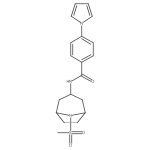 N-(8-(methylsulfonyl)-8-azabicyclo[3.2.1]octan-3-yl)-4-(1H-pyrrol-1-yl)benzamide Structure