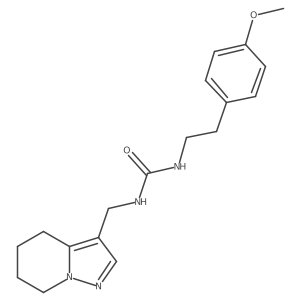 1-(4-Methoxyphenethyl)-3-((4,5,6,7-tetrahydropyrazolo[1,5-a]pyridin-3-yl)methyl)urea Structure