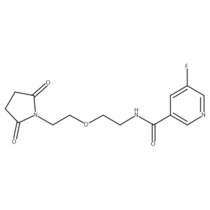 N-(2-(2-(2,5-dioxopyrrolidin-1-yl)ethoxy)ethyl)-5-fluoronicotinamide结构式