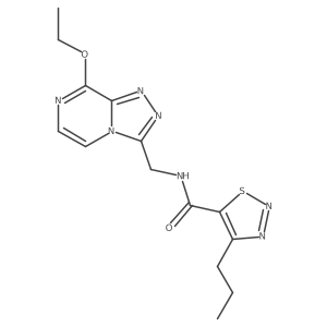 N-((8-ethoxy-[1,2,4]triazolo[4,3-a]pyrazin-3-yl)methyl)-4-propyl-1,2,3-thiadiazole-5-carboxamide Structure
