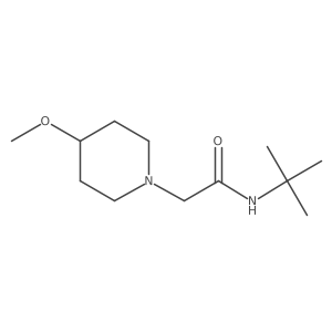 N-(tert-butyl)-2-(4-methoxypiperidin-1-yl)acetamide Structure