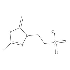 2-(5-methyl-2-oxo-1,3,4-oxadiazol-3-yl)ethanesulfonyl chloride Structure