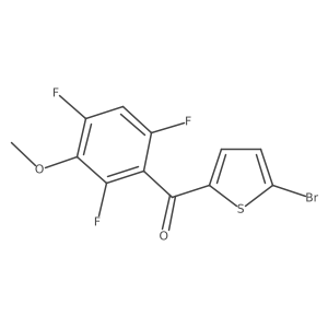 (5-Bromothiophen-2-yl)(2,4,6-trifluoro-3-methoxyphenyl)methanone Structure