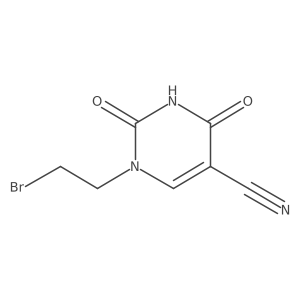 1-(2-Bromoethyl)-2,4-dioxo-1,2,3,4-tetrahydropyrimidine-5-carbonitrile Structure