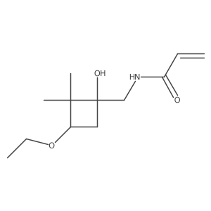 N-[(3-ethoxy-1-hydroxy-2,2-dimethylcyclobutyl)methyl]prop-2-enamide Structure