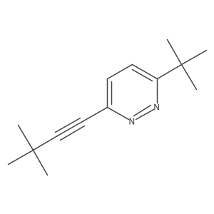 3-Tert-butyl-6-(3,3-dimethylbut-1-yn-1-yl)pyridazine结构式
