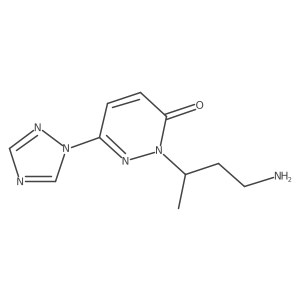 2-(4-aminobutan-2-yl)-6-(1H-1,2,4-triazol-1-yl)-2,3-dihydropyridazin-3-one结构式