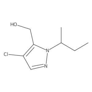 (1-Sec-butyl-4-chloro-1H-pyrazol-5-yl)methanol Structure