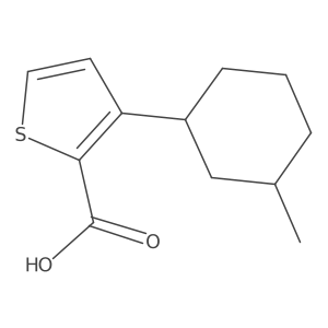 3-(3-Methylcyclohexyl)thiophene-2-carboxylic acid Structure