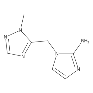 1-[(1-methyl-1H-1,2,4-triazol-5-yl)methyl]-1H-imidazol-2-amine Structure