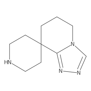 6,7-dihydro-5H-spiro[[1,2,4]triazolo[4,3-a]pyridine-8,4'-piperidine]结构式