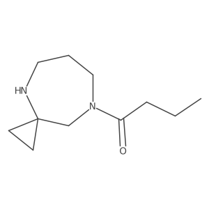1-{4,8-Diazaspiro[2.6]nonan-8-yl}butan-1-one Structure