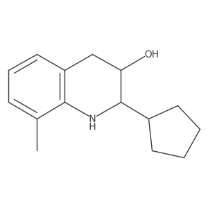 2-Cyclopentyl-8-methyl-1,2,3,4-tetrahydroquinolin-3-ol Structure
