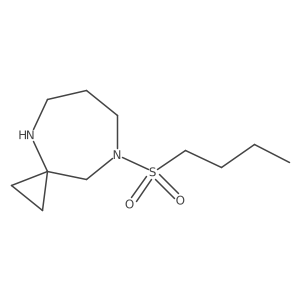 8-(Butane-1-sulfonyl)-4,8-diazaspiro[2.6]nonane Structure