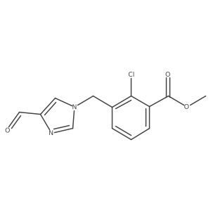methyl 2-chloro-3-[(4-formyl-1H-imidazol-1-yl)methyl]benzoate结构式