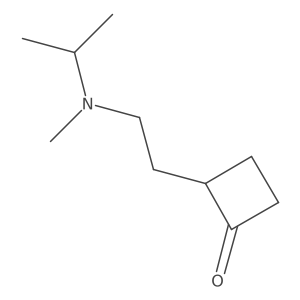 2-{2-[Methyl(propan-2-yl)amino]ethyl}cyclobutan-1-one结构式