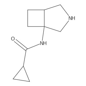 N-{3-azabicyclo[3.2.0]heptan-1-yl}cyclopropanecarboxamide结构式