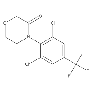 4-[2,6-Dichloro-4-(trifluoromethyl)phenyl]morpholin-3-one Structure