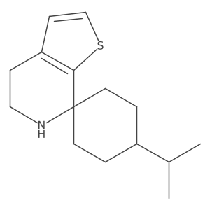 4-(propan-2-yl)-5',6'-dihydro-4'H-spiro[cyclohexane-1,7'-thieno[2,3-c]pyridine] Structure