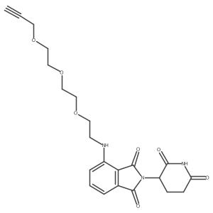 Pomalidomide-PEG3-propargyl Structure