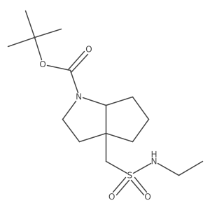 Tert-butyl 3a-[(ethylsulfamoyl)methyl]-octahydrocyclopenta[b]pyrrole-1-carboxylate Structure