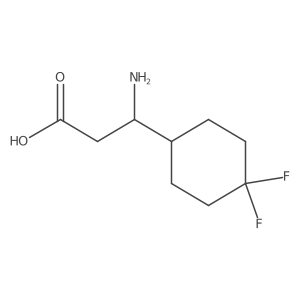 3-Amino-3-(4,4-difluorocyclohexyl)propanoic acid结构式